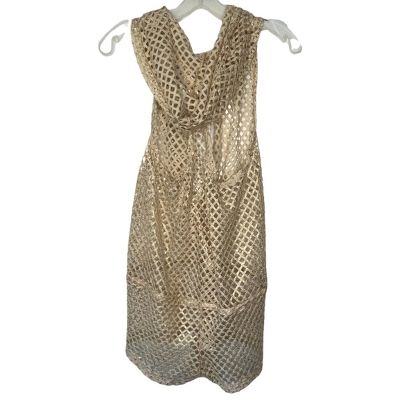 Luli Fama Swimwear Gold Romper Cover-Up - Picture 4 of 6